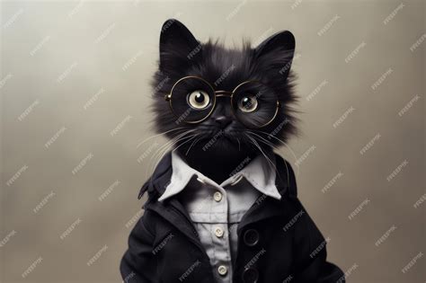Black Cat In Clothes