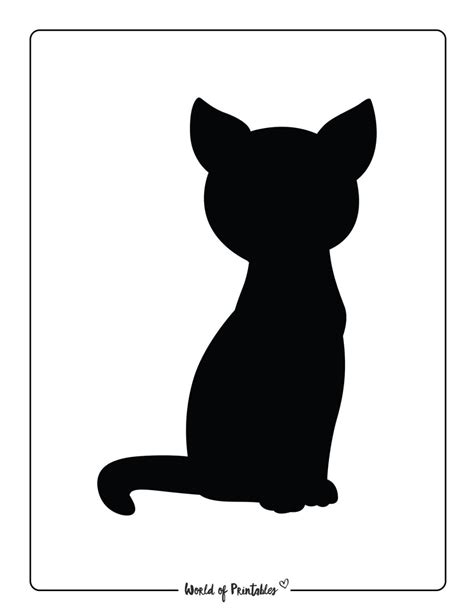 Black Cat Printable Template