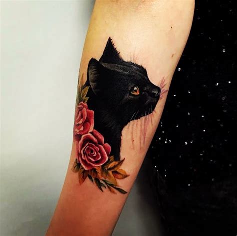 Innovative Black Cat Tattoo Designs Ideas