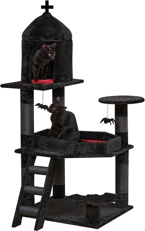 Black Cat Tree Tower