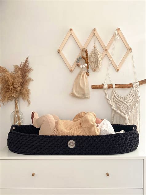 Black Changing Basket