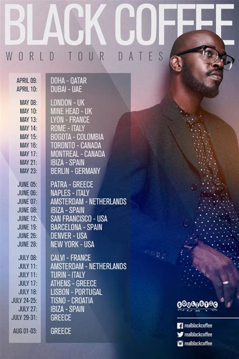 black coffee tour dates