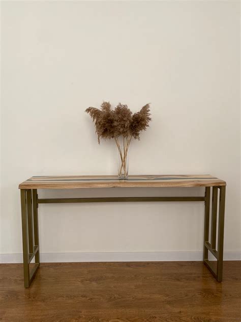 Black Console Table Etsy