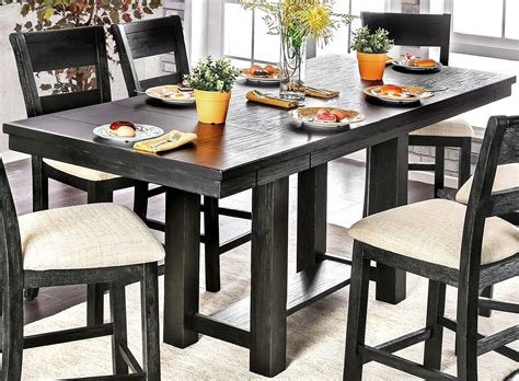 Black Counter Height Dining Room Table