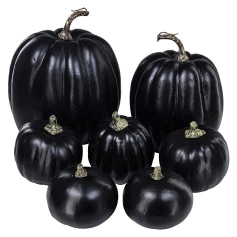 black craft pumpkins