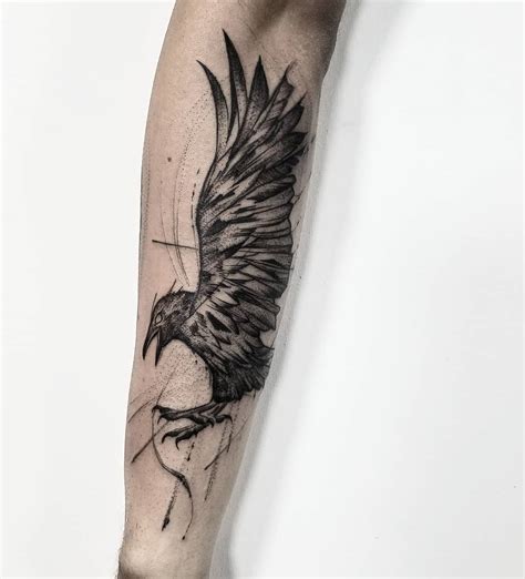 The Best Black Crow Tattoo Designs 2023