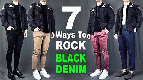 Black Denim Jacket Rock