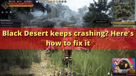 Black Desert Keeps Crashing