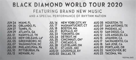 Black Diamond Tour Dates