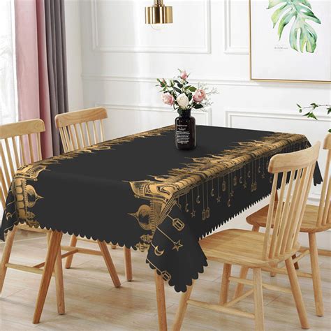 Black Dining Room Tablecloth