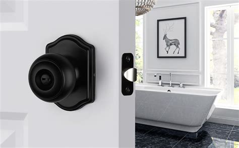 Black Door Knobs Bathroom