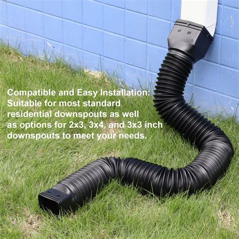 Black Downspout Extender