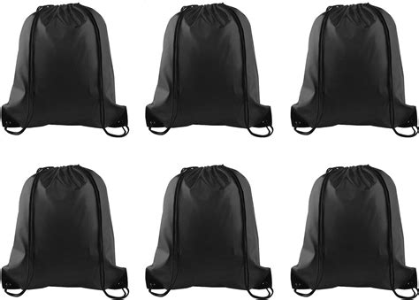Black Drawstring Bags Bulk