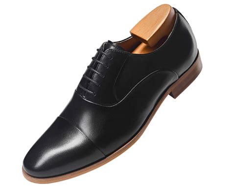 Step up your Style with our Sleek Black Dress Shoes - Perfect for any Occasion!