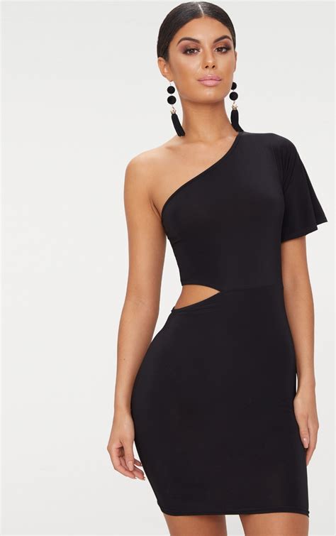 black dress with sides cut out