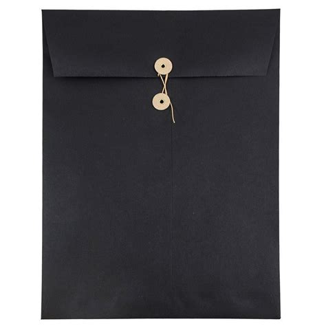 black envelopes 9 x 12