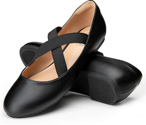 black flats wide width