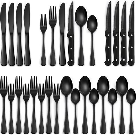 Black Flatware Images