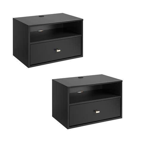 Black Floating Nightstand Canada