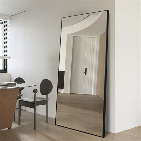Black Floor Mirror Large