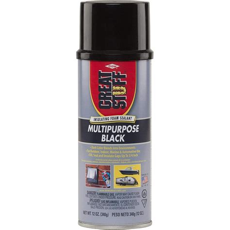 black foam spray sealant insulation