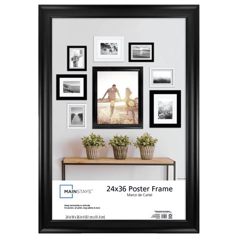 black frame with single mat 15 x 20