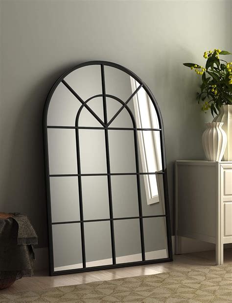 Black Framed Mirror Window
