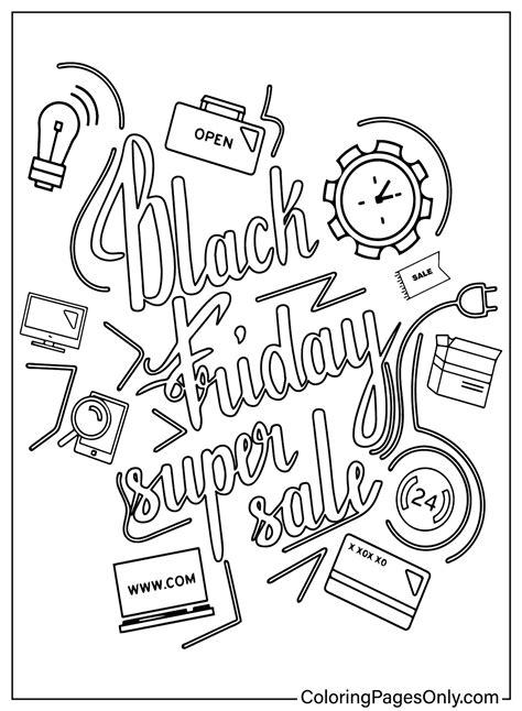 black friday coloring pages