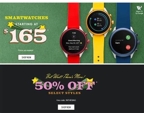 black friday sale on fossil watches