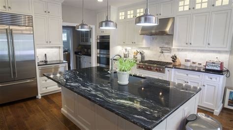 Black Galaxy Marble Kitchen