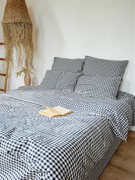 Black Gingham Duvet