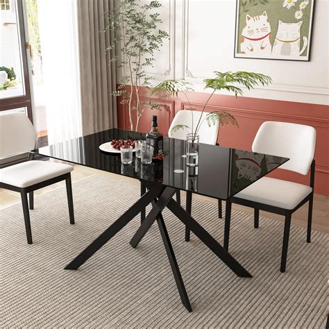 Black Glass Dining Table Cheap