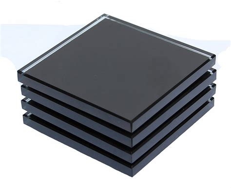 black glass placemats and coasters