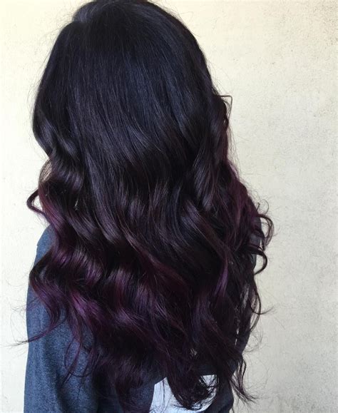 Midnight Purple Black Hair With Purple Tint Hair Trends 2020