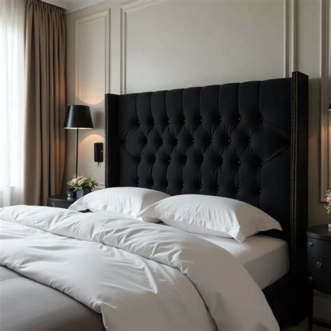 black headboard wall decor