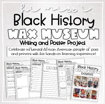 black history month wax museum project