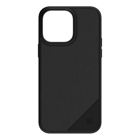 black iphone with case