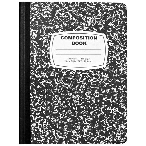 Black Journal Composition Book