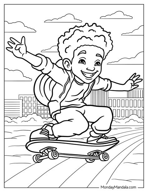 Black Kid Coloring Pages