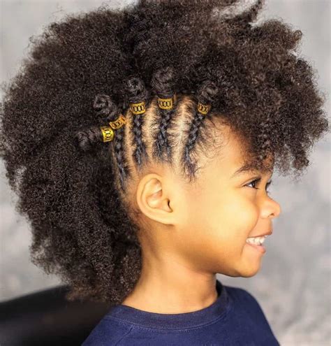 Fresh Black Kid Hairstyles Girl Easy Short Hair For Short Hair