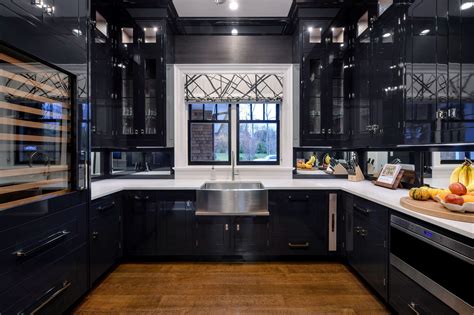 Black Kitchen Cabinets Base