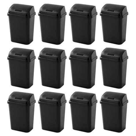 Black Kitchen Wastebasket