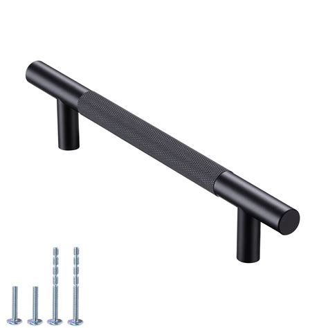Upgrade Your Space with a Sleek Black Knurled Cabinet Pull - Shop Now!