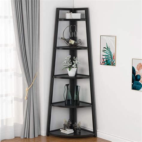 Black Ladder Shelf Corner