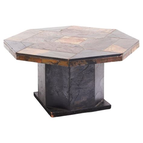 Black Lava Stone Coffee Table
