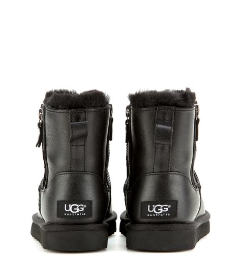 Black Leather Boots Ugg