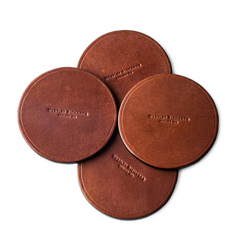 black leather coasters for drinks
