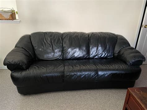 Black Leather Couch Article
