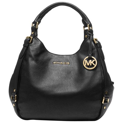 black leather mk purse