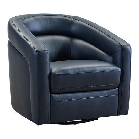 black leather swivel chair for living room